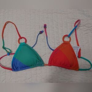 Farm Rio Colorful Bikini Top